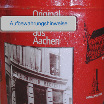 Aufbewahrung