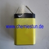 Bild: Feuer machen mit Eisenwolle und einer Batterie