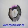 Bild: Papierchromatografie eines schwarzen Filzstiftes