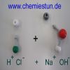 Bild: Titration von Natronlauge mit Salzsäure